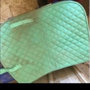 Mint green saddle pad